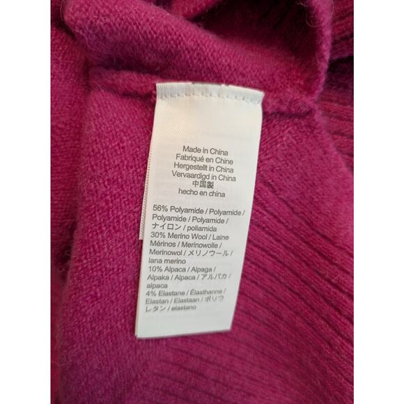 J. Crew Supersoft size Large Pullover Long Sleeve Sweater Pink Wool Blend - Picture 7 of 7